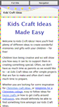 Mobile Screenshot of kids-craft-ideas.com